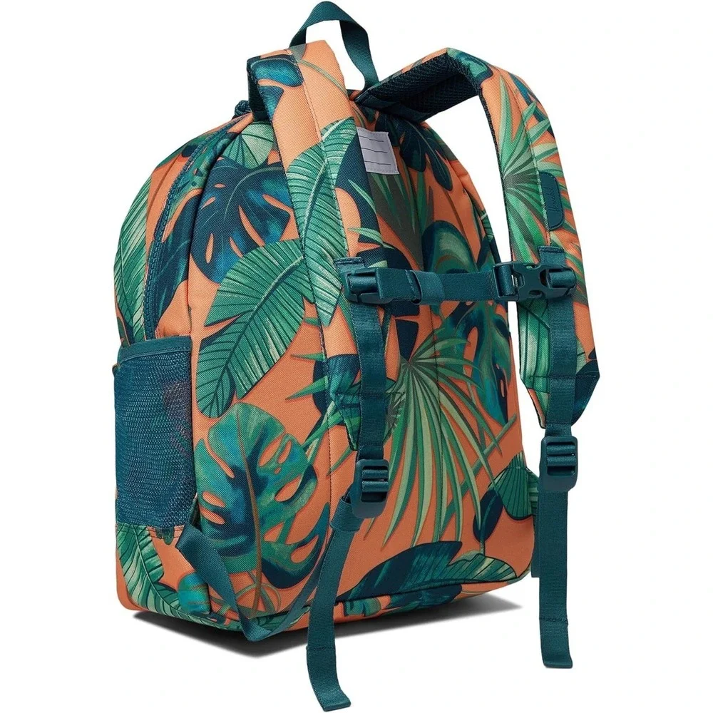 Herschel Heritage Youth Backpack Tangerine Palm Leaves Tropical Quality NEW Tags